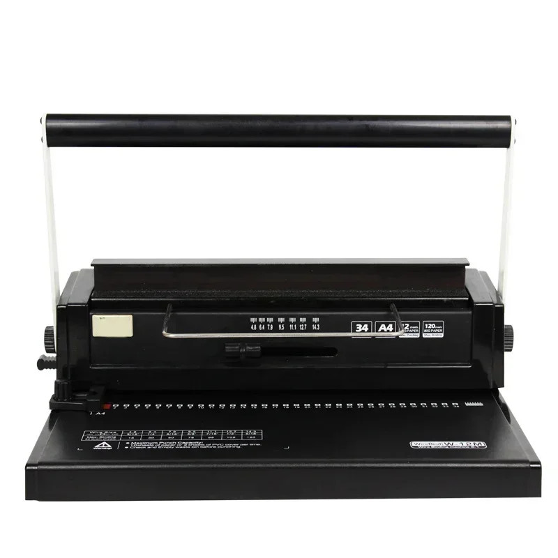 W12M Iron Ring Binding Machine 34-Hole Loose-Leaf Iron Ring Punching Machine