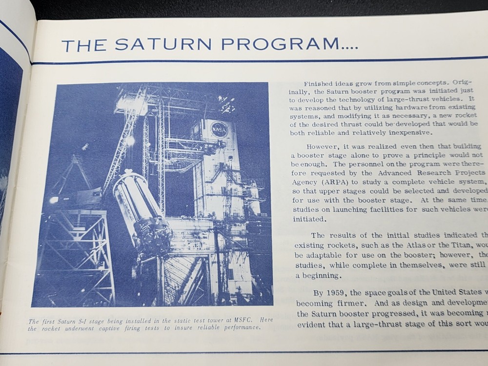 NASA APOLLO/SATURN I SUMMARY BOOKLET 1970'S