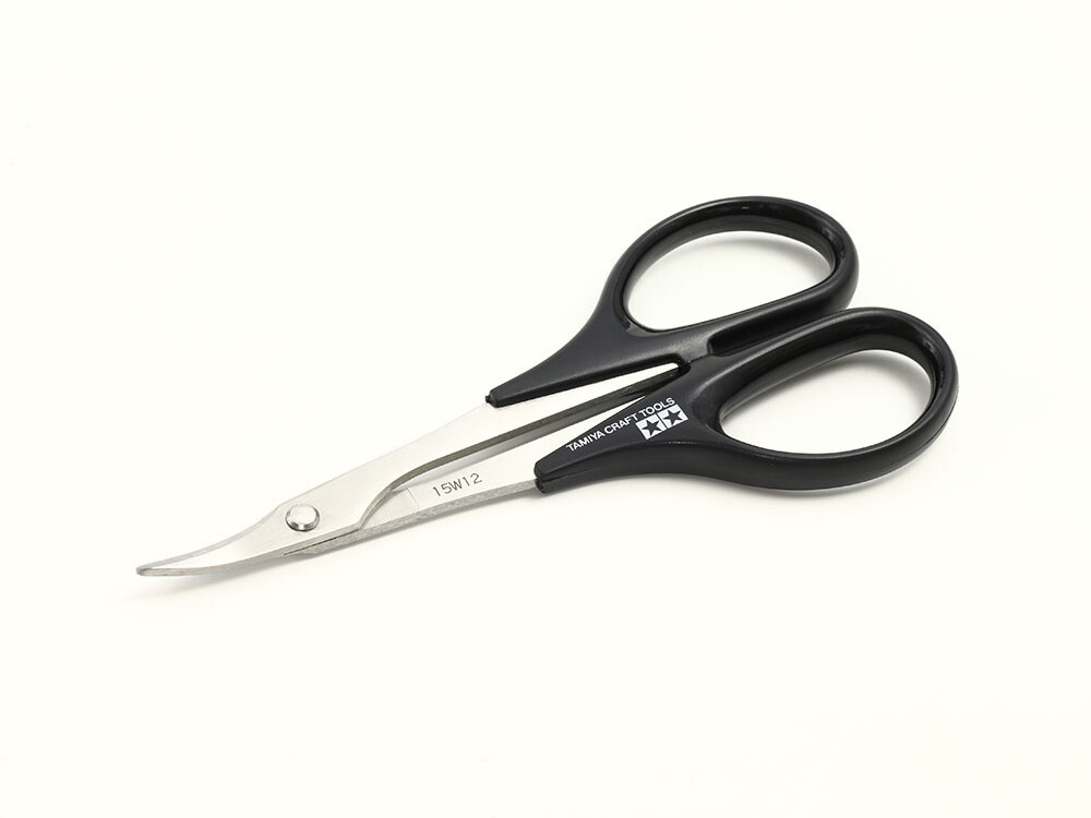 Tamiya Craft Tools Curved Scissors for Plastic 74005