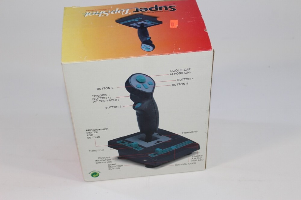 Super Top Shot Programmable Flight Simulator Joystick GC-1000 IBM Compatible