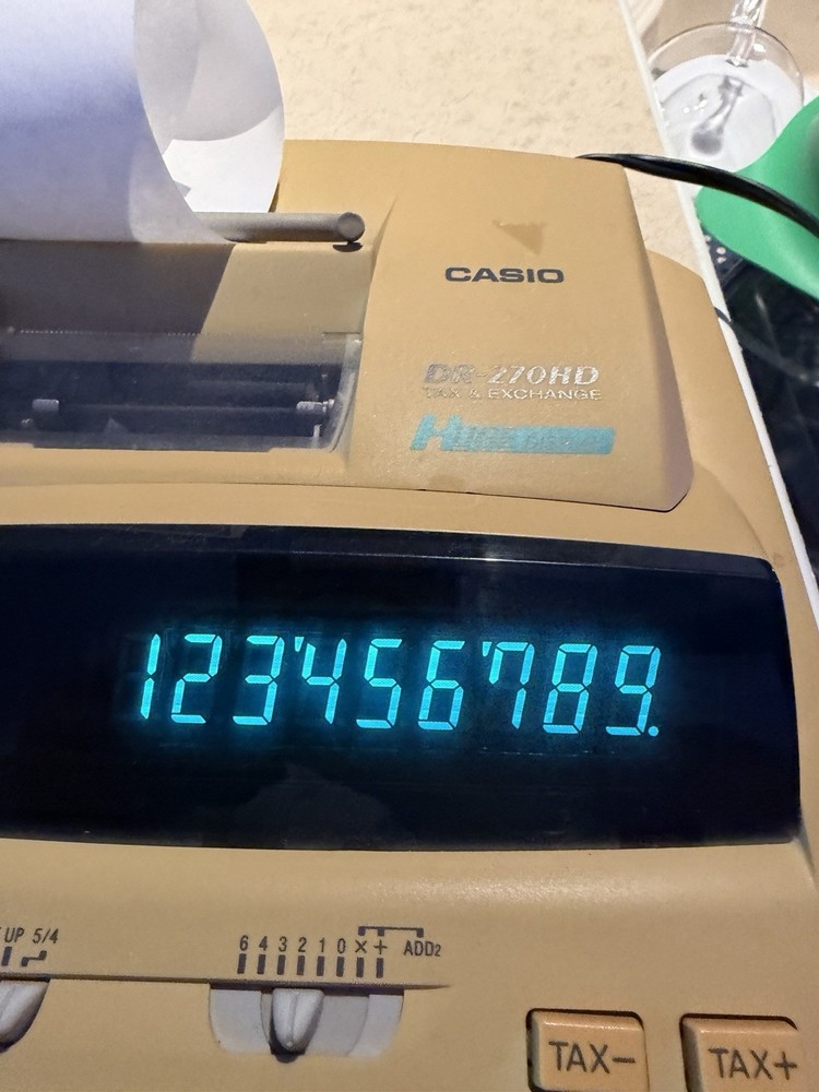 CASIO DR0—270HD HEAVY DUTY RIBBON PRINTER (USED)