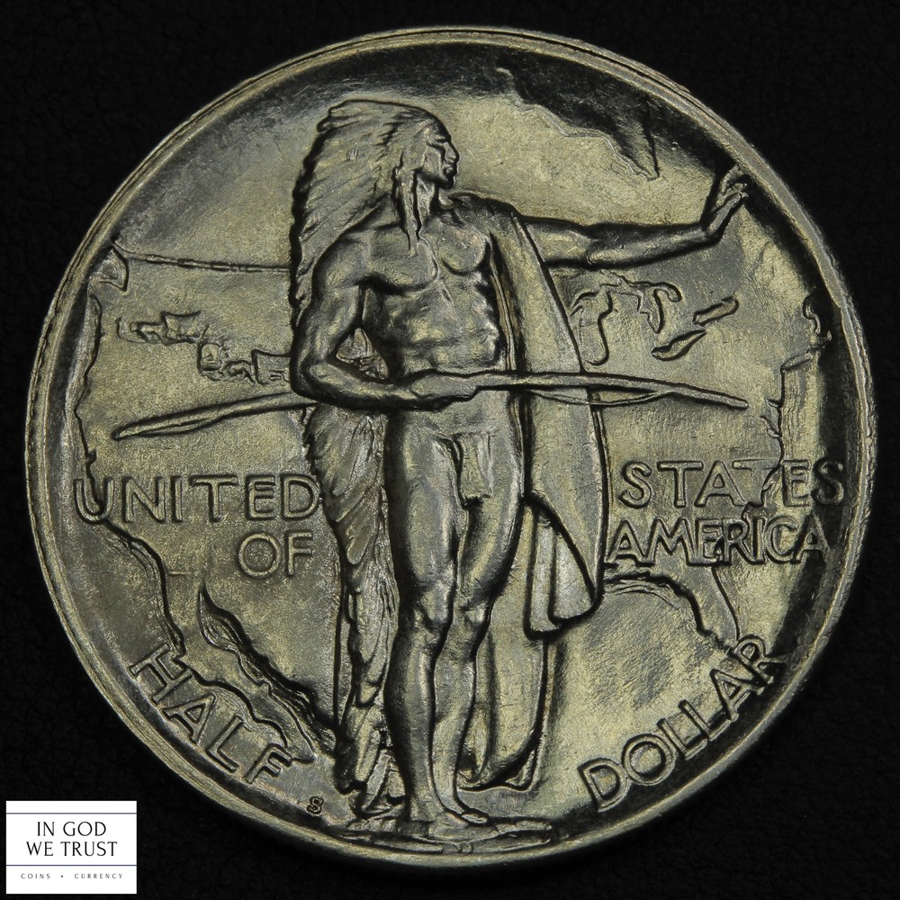 1926 S Oregon Trail Commemorative Silver Half Dollar 50C
