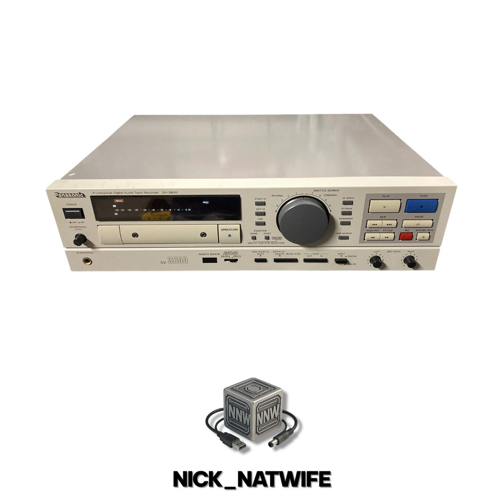 Panasonic SV-3800 DAT Digital Audio Tape Recorder Pro Studio Deck