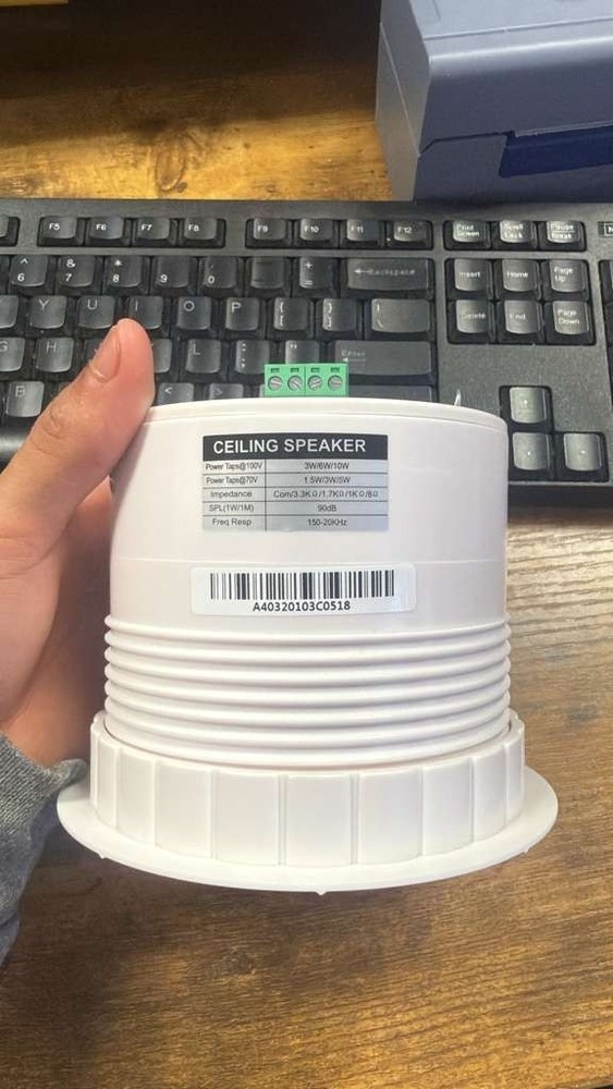 Pure Resonance Audio C3 3" Micro Ceiling Speaker- Easy-Mounting Ring (Open Box)