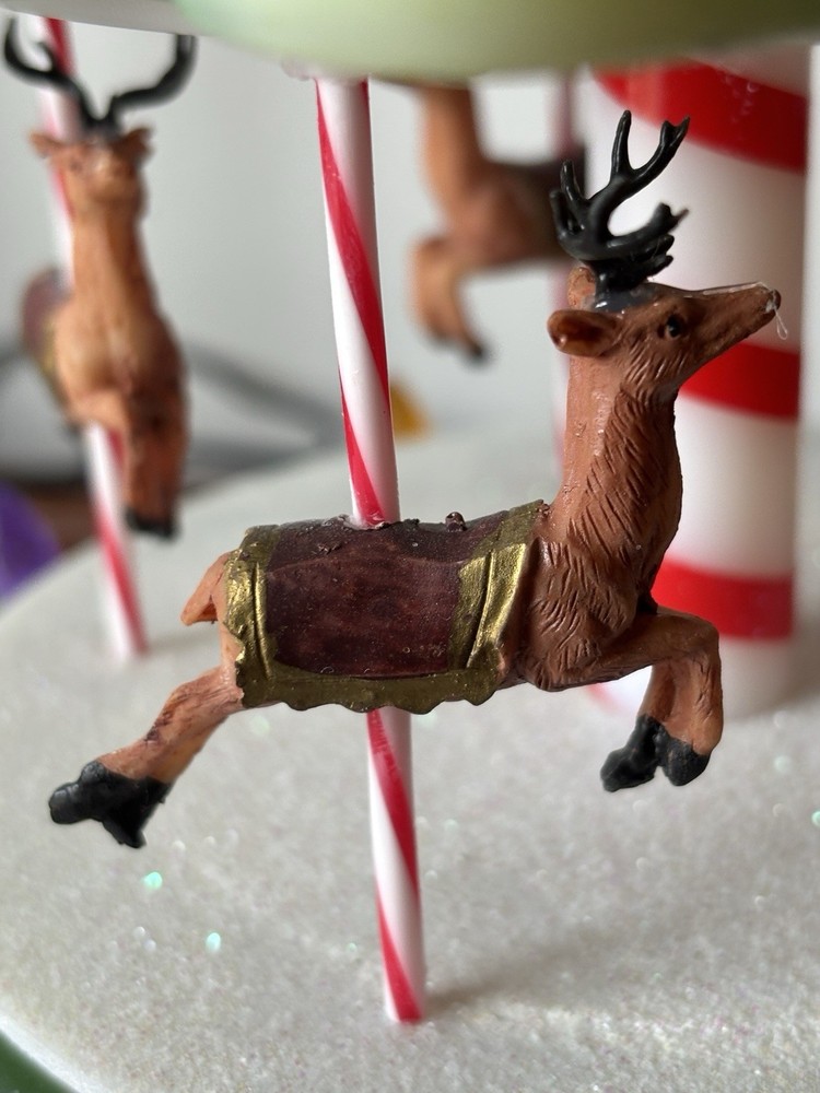 Animated Lightup & Musical Tree/carousel Multicolor Not Ceramic