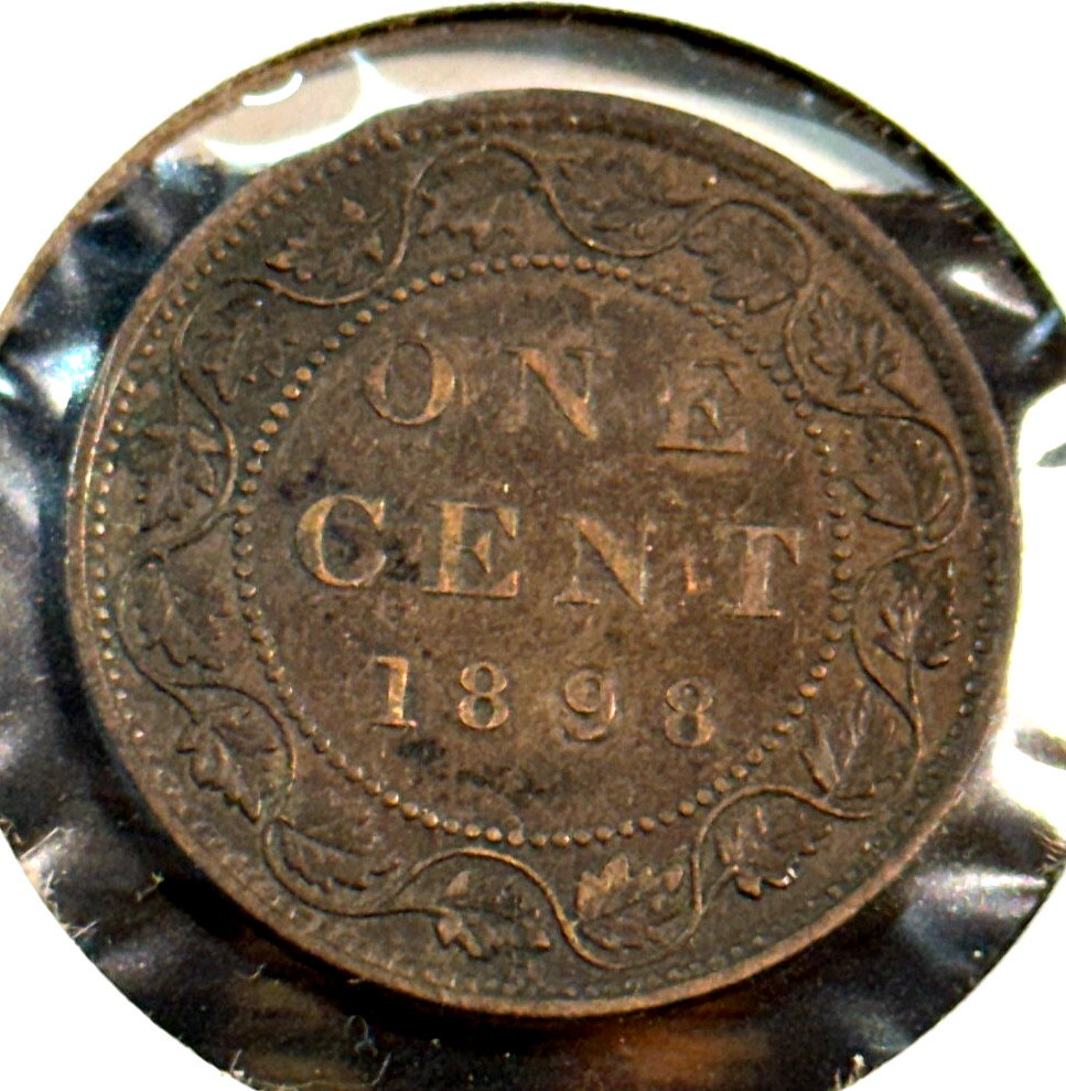 1898 Canada Large Cent Nice Original Choice XF KM-7 CHRC