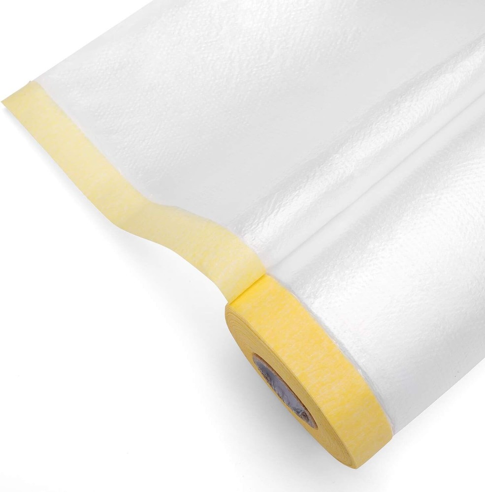 Water-Resistant, Lightweight Masking Tape & Drape - Assorted Sizes Included
