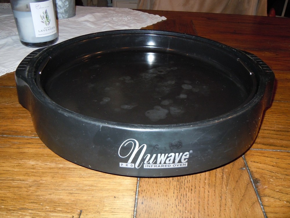 NuWave 20355 Pro Oven Base & Drip Pan W/ Oven Rack Grill BLACK