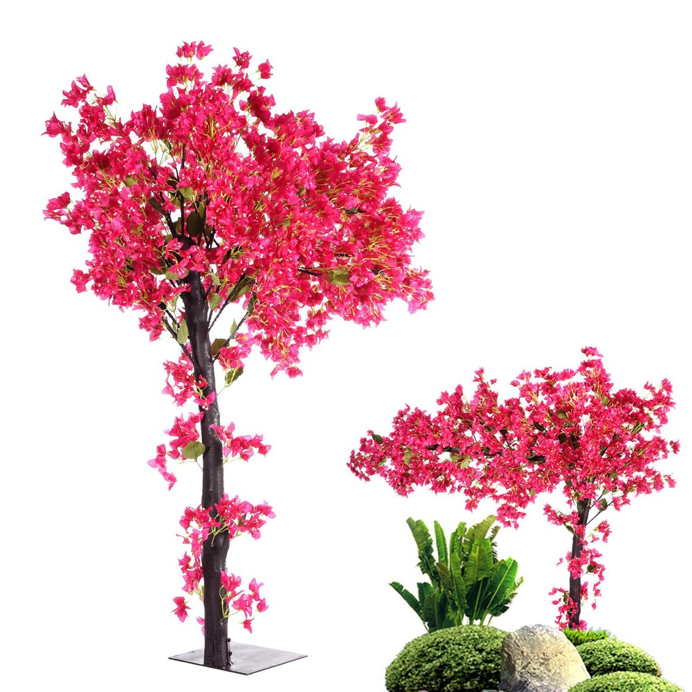 Artificial Decoration Tree,5.9ft Indoor RoseRed Artificial STOCK