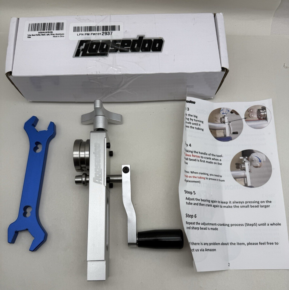 Tube Bead Roller, Pipe/ Bead Form Roller Tool, For Copper Aluminum Thin Steel...