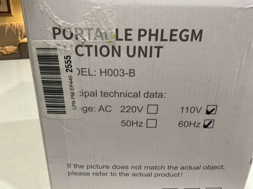 Portable Suction Unit H003-B - open box/never used