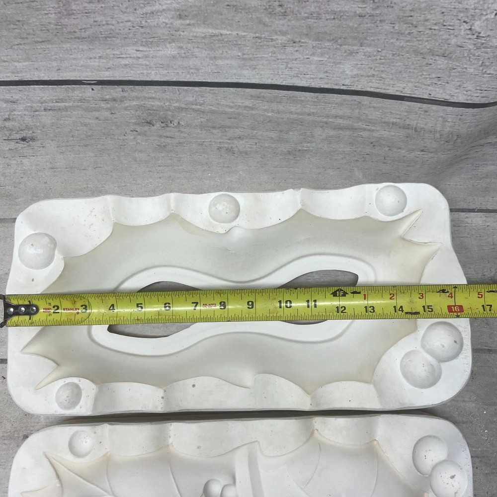 White Horse Ceramic Casting Mold Double Holly Dish #578