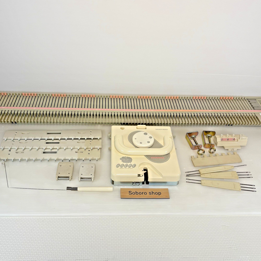 Silver Reed LK100 Knitting Machine White Color Tested Working