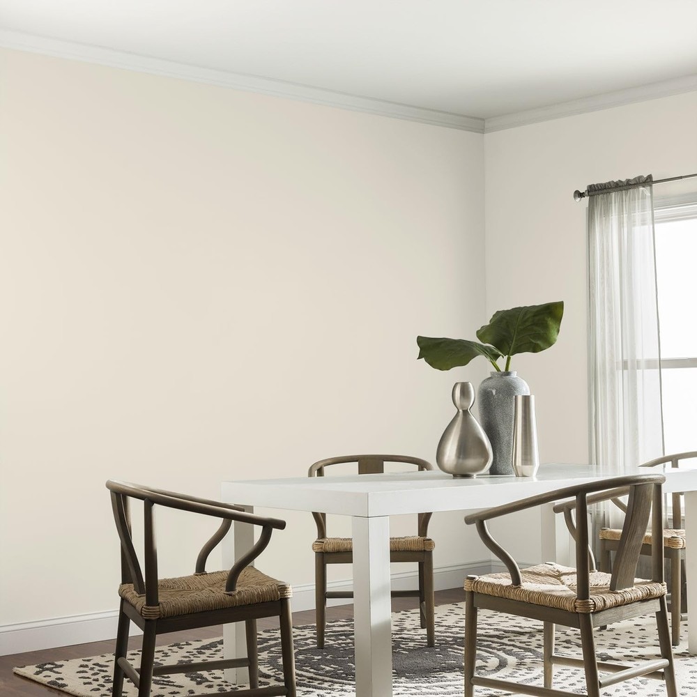 Glidden Total 1 gal. Southern Breeze/Beige Eggshell Interior Paint + Primer