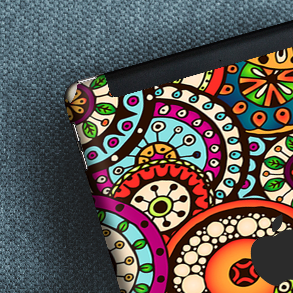 Skins Decal Wrap for Apple iPad 9.7 2017 Ethnic Circles Pattern