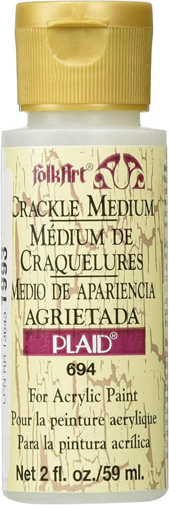 FolkArt Medium (2-Ounce) 694 Crackle White