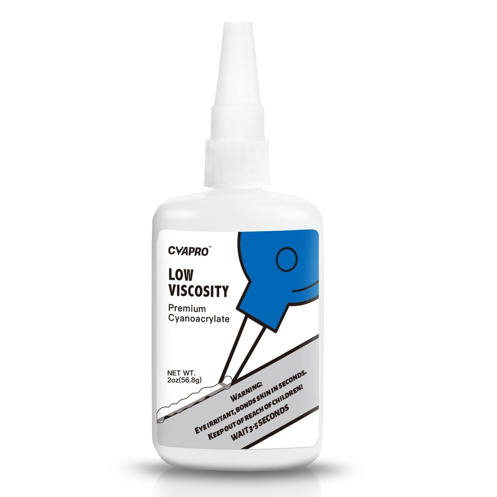 Professional Grade Ca Super Glue By Fast Curing Adhesive 2 Oz Low Viscosity Thin