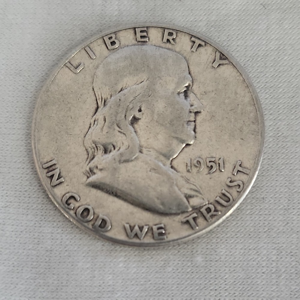 1951 Franklin Half Dollar in VF Condition