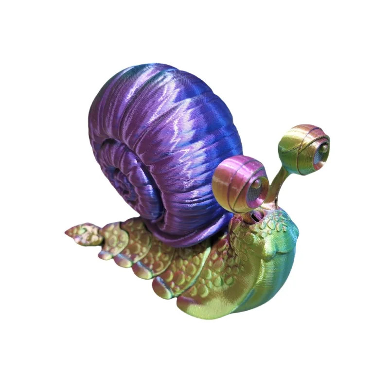 Snail 3D Printed Model Sculpture with Movable Joints, Interior Decoration