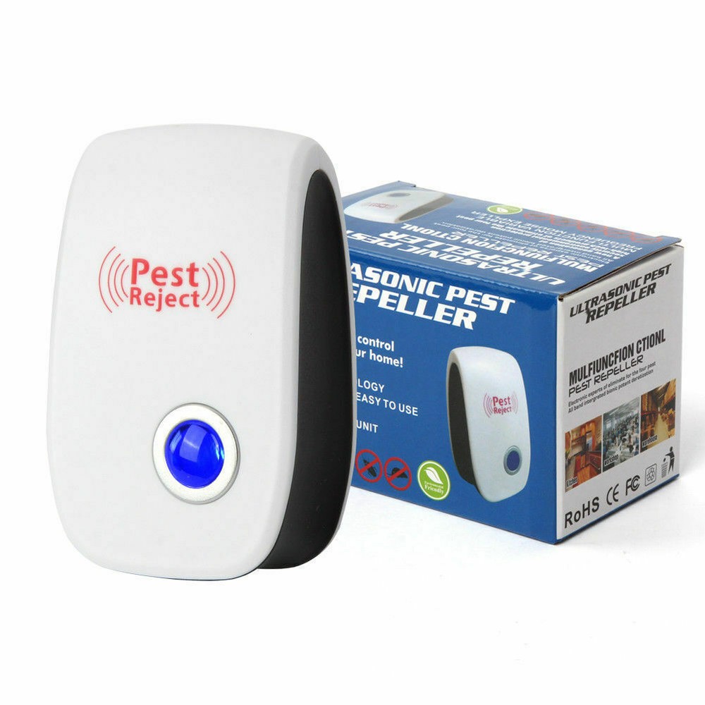 Electronic Pest Reject Control Ultrasonic Repeller Home Bug Rat Spider Roaches