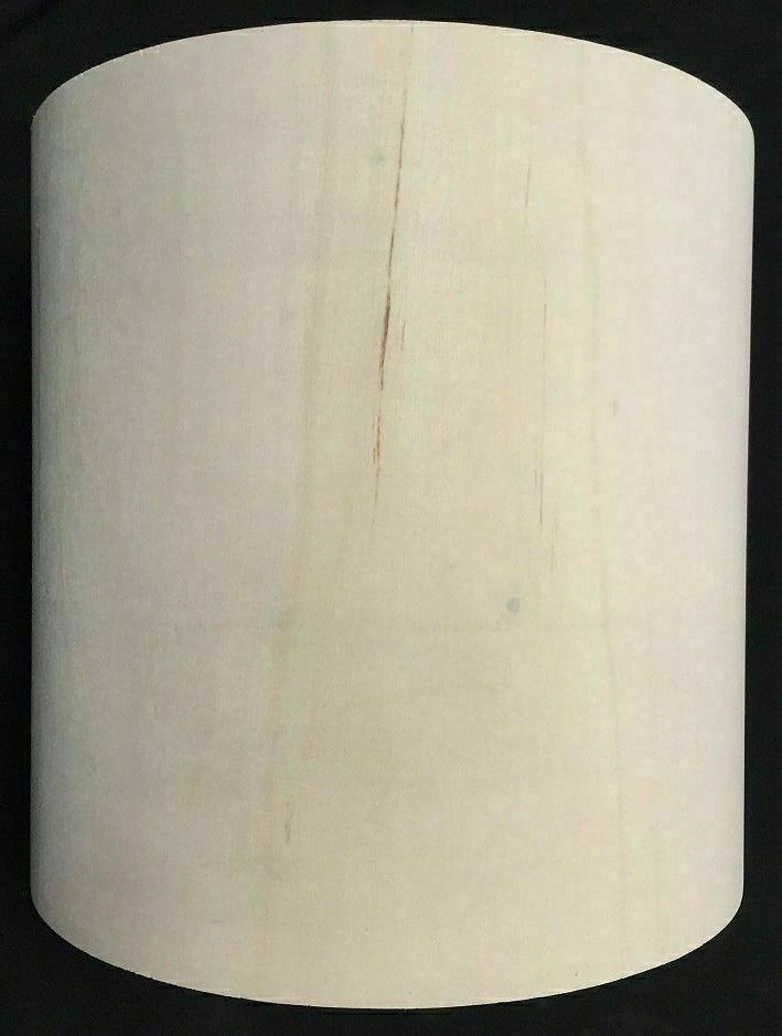 8" RAW WOOD TOM DRUM SHELL W/ BEARING EDGES - 7" DEEP