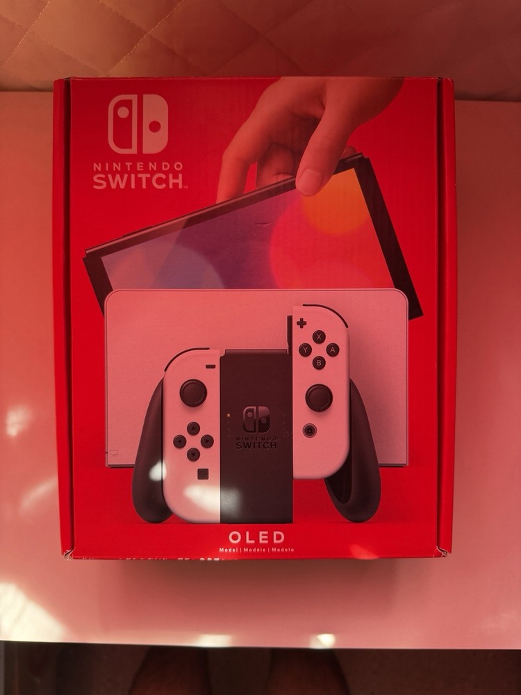 Nintendo Switch OLED White - MINT Condition CIB - Never Used + Carrying Case