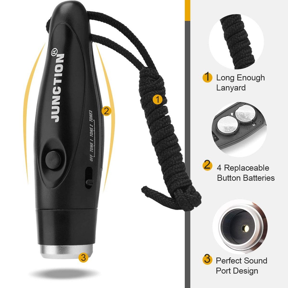 Electronic Whistle, Battery Operated Whistle Adjustable 3 Different Loud Whis...