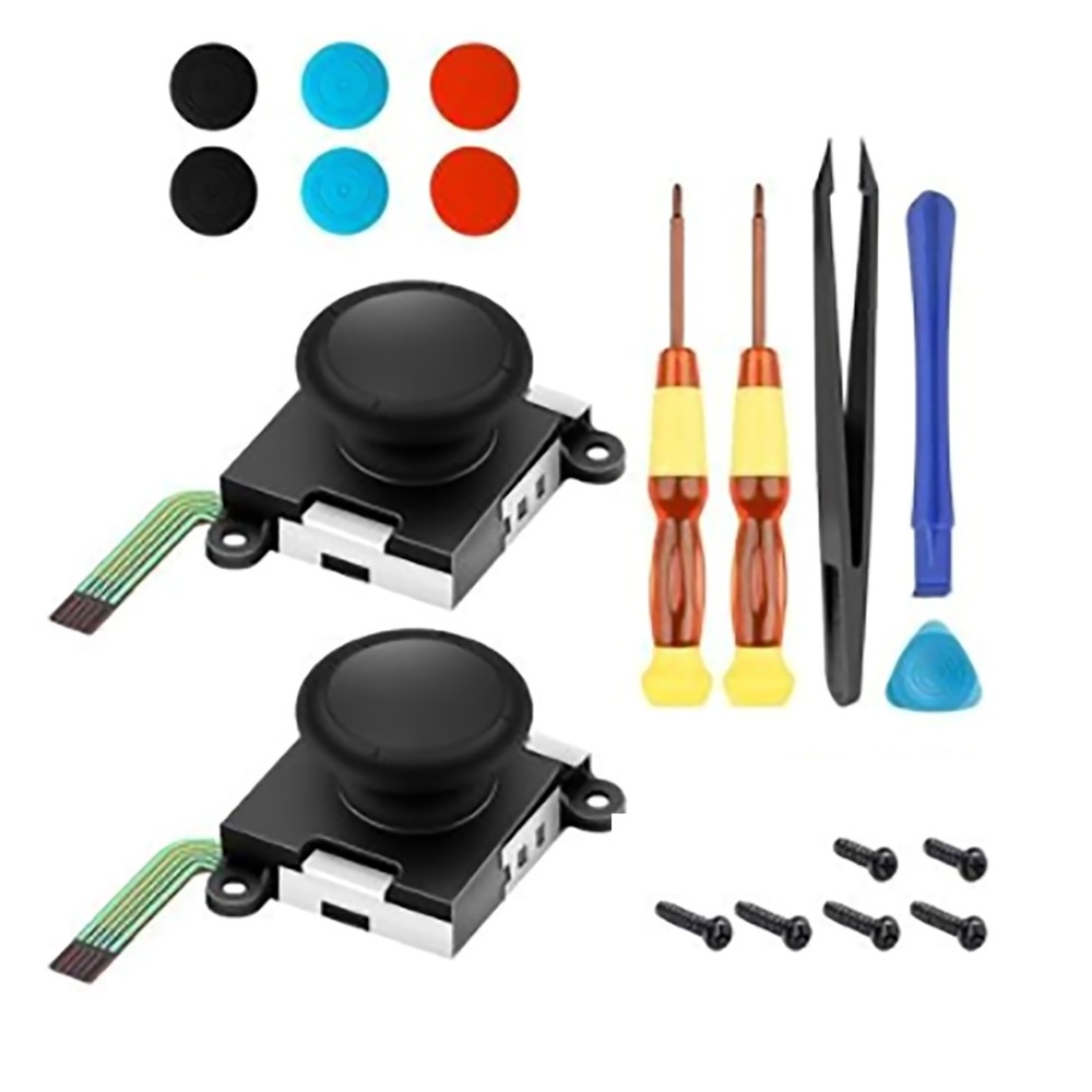 19pc 3D Analog Sensor Stick Joystick Repair Kit for Nintendo Switch Lite Joy-con