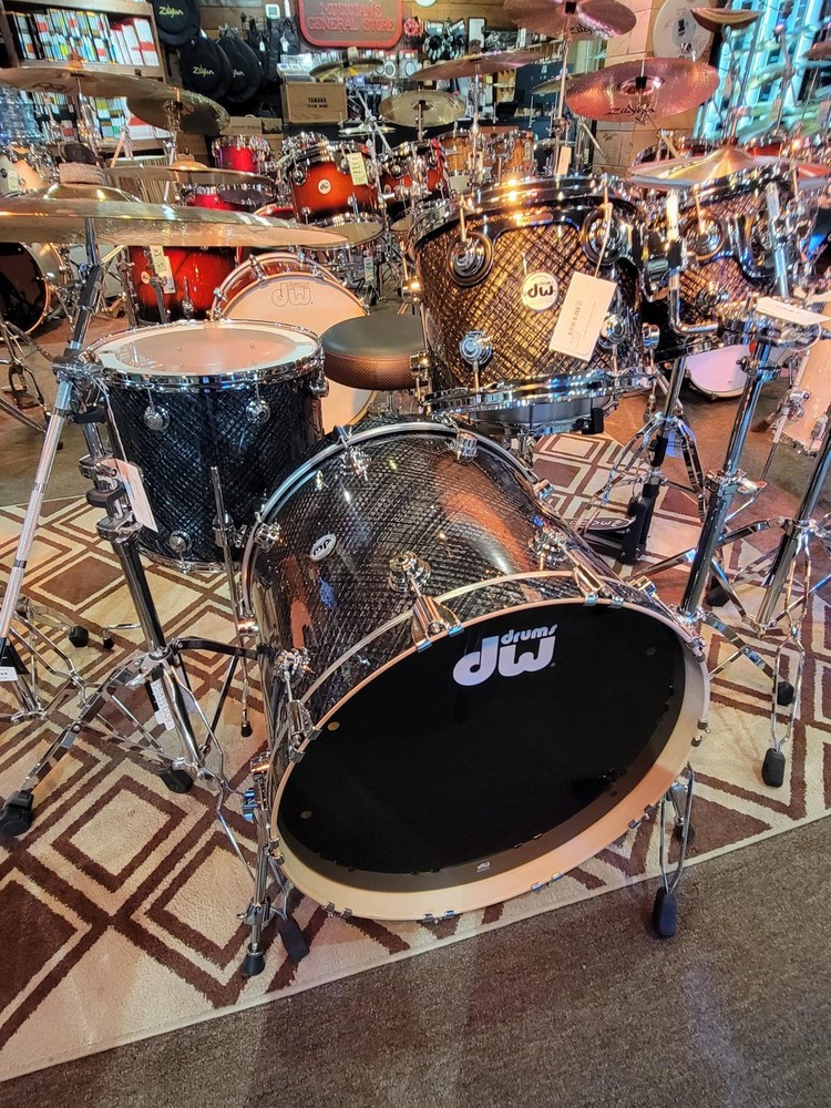 DW Collector's Series 4-PC Shell Pack - Grey Crystal w/ Chrome Hardware