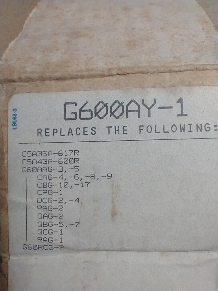 Johnson Controls G600AY-1 Ignition Control 24VAC