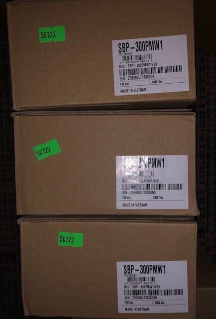 Hanwha SBP-300PMW1 White Pole Mount Adapter