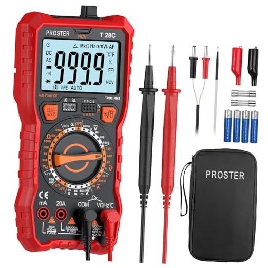 Digital Multimeter 6000 Count - TRMS Ohm Meter Multimeter, Voltimetro