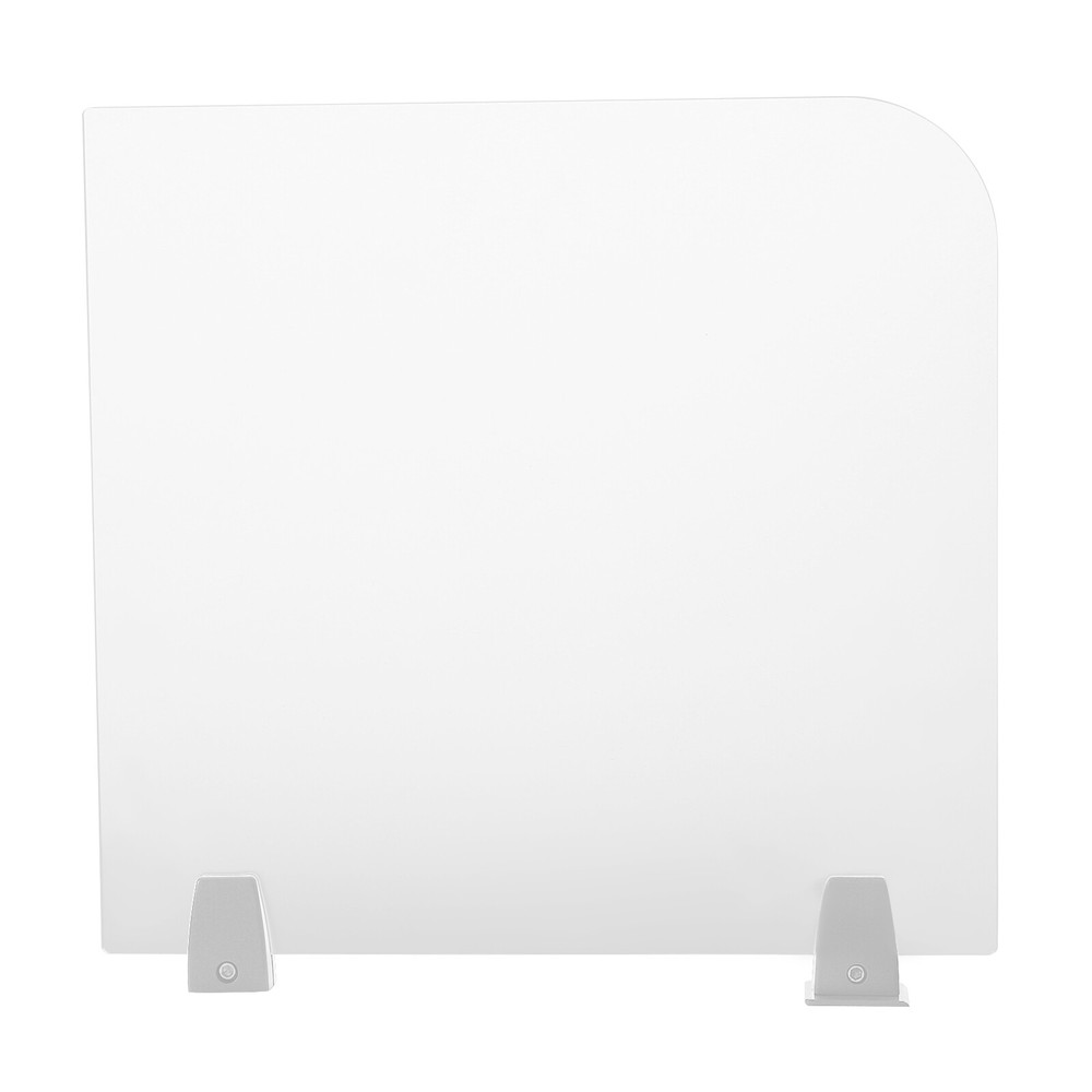 Rectangle Clamp-on Office Partition, Indoor Desk Divider, Desktop Privacy Panel