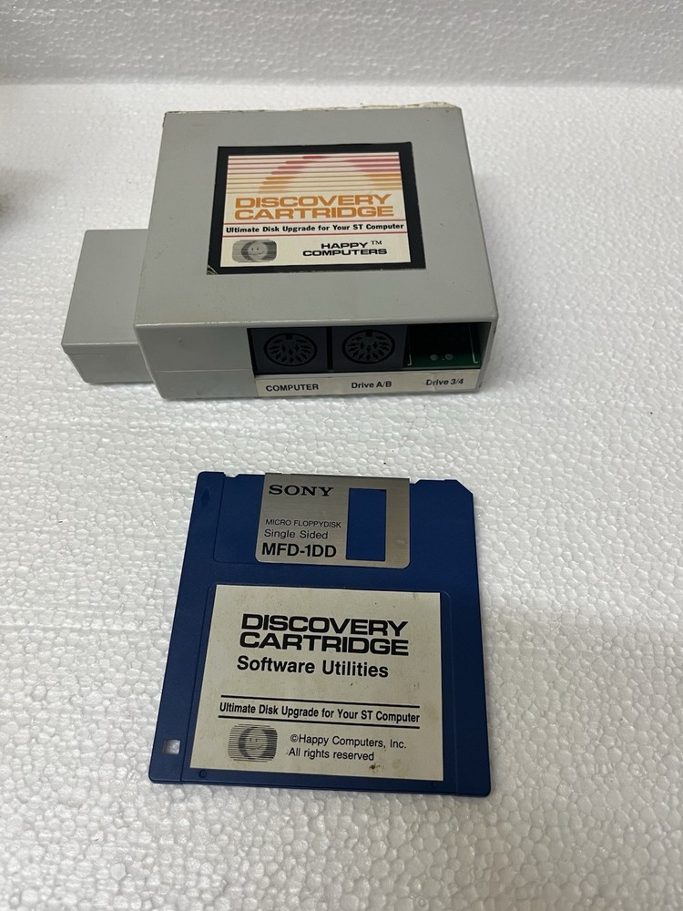 happy computers Discover cartridge atari st & Diskette