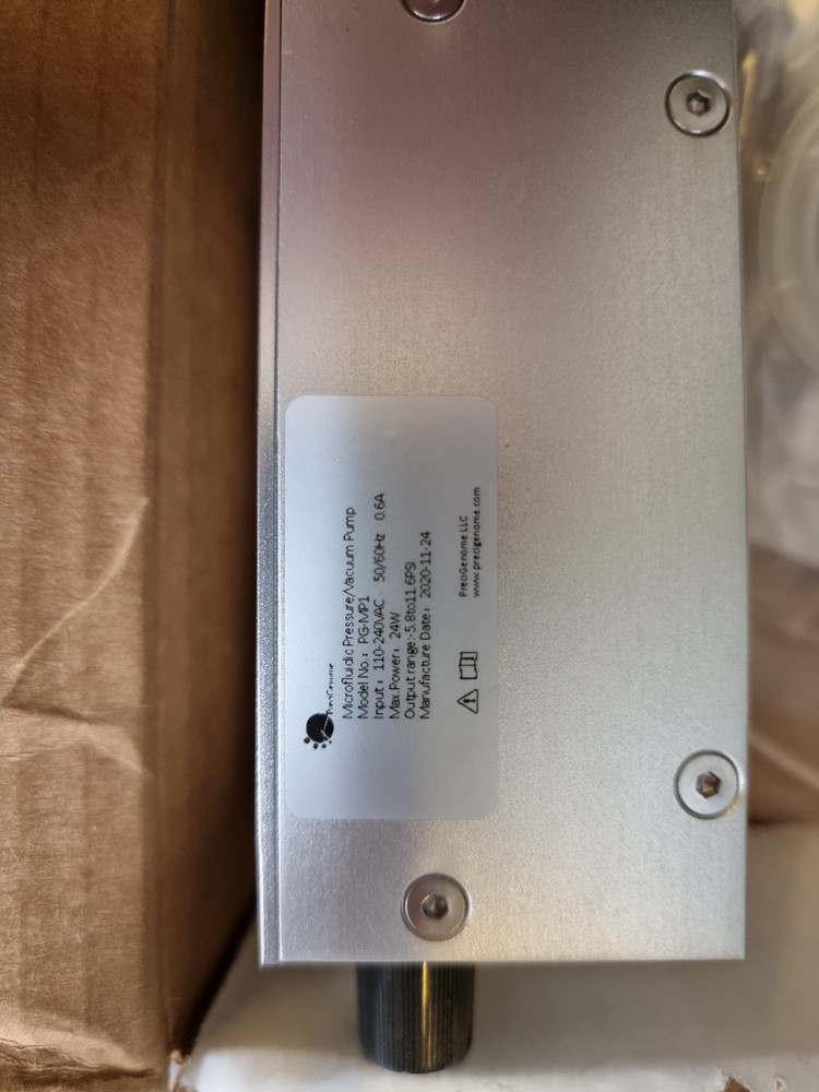 PreciGenome Microfluidic Pressure / Vacuum Pump, Compact, Quiet, Adjustable