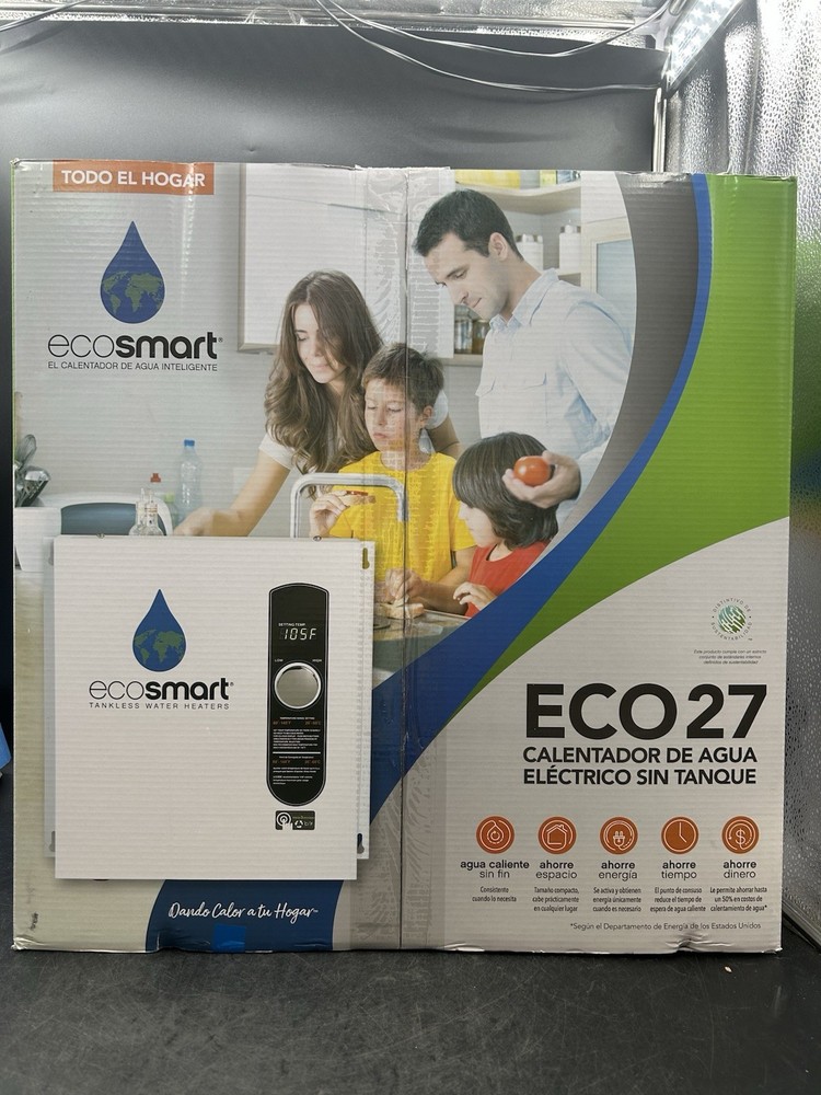 EcoSmart ECO 27 Tankless Electric Water Heater - White