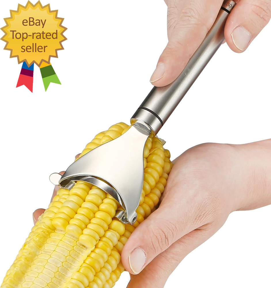 Corn Peeler Stainless Stee Corn Cob Stripper Tool Corn Thresher from the Cob