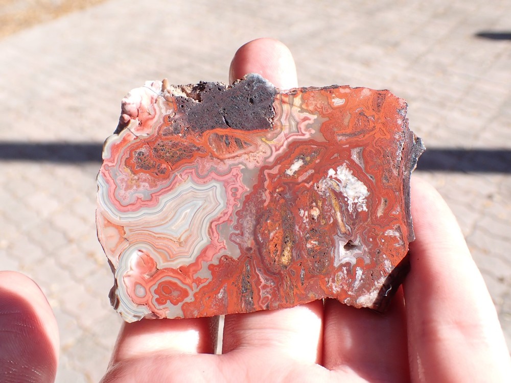 lace agate slab 49.9g