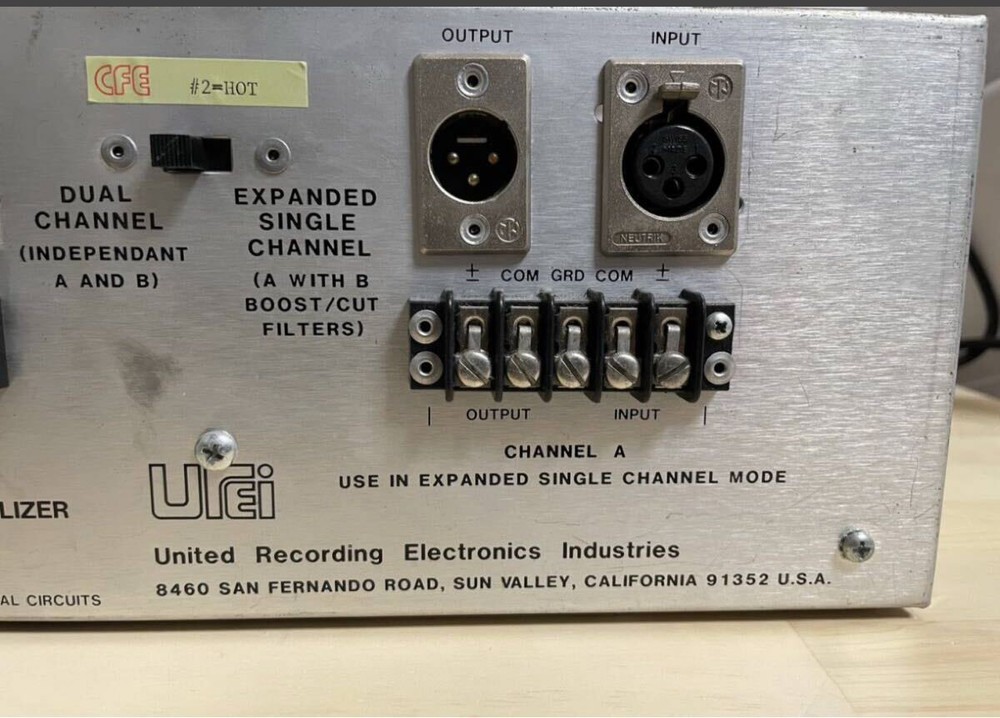 UREI 546 Dual Parametric Equalizer