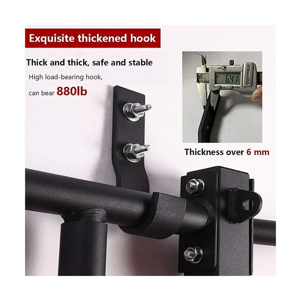 PLKO Wall Mount Pull Up Bar Wall Mounted Body Press Pull Up Bar Gym... Fast Ship