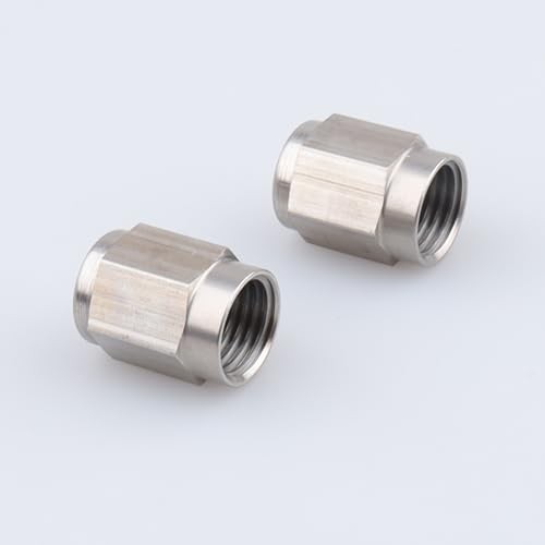 -3 AN Hardline Stainless Steel Tube Nut for 3/16" OD Alloy Tubing, Pack of 2
