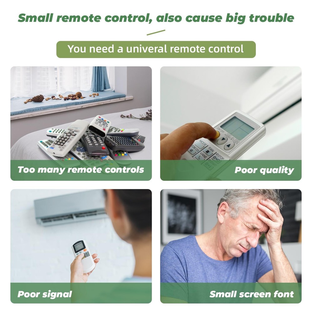 Universal AC Remote Control - 6000 in 1 LCD A/Conditioning Controller for Mul...