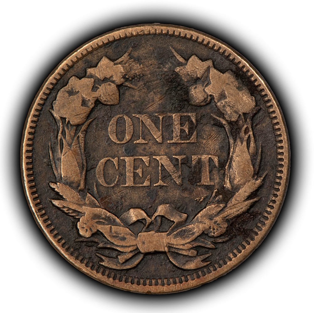 1857 1c Flying Eagle Small Cent - VF - SKU-Y6460
