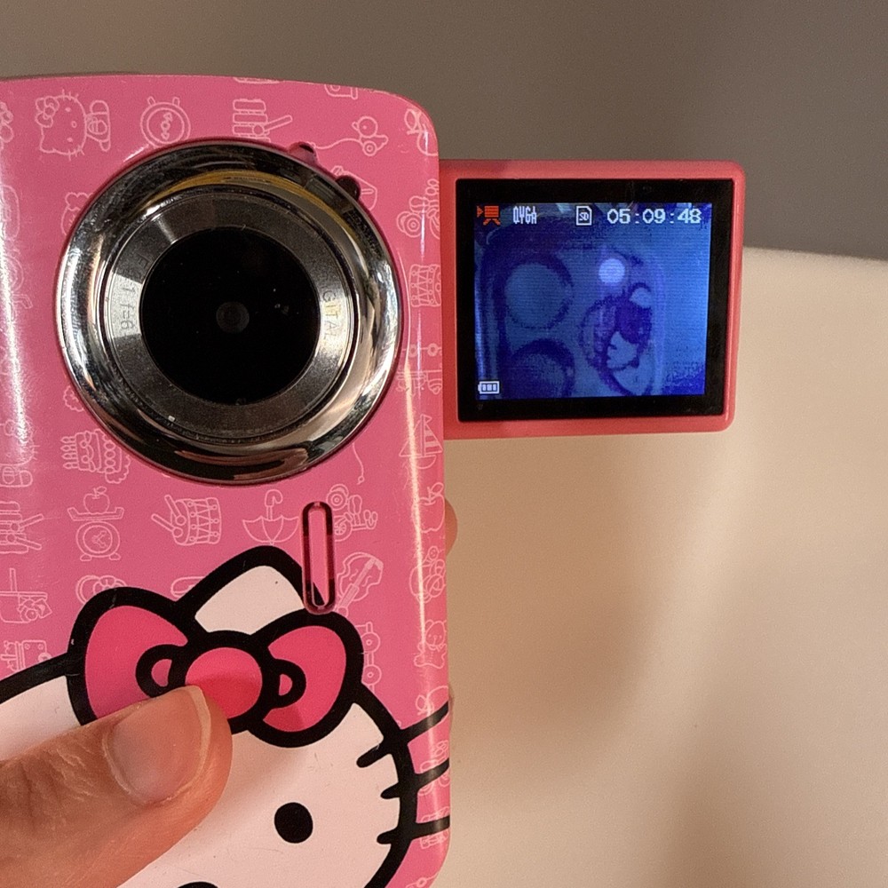 RARE Hello Kitty Camera, Camcorder - Tested and working