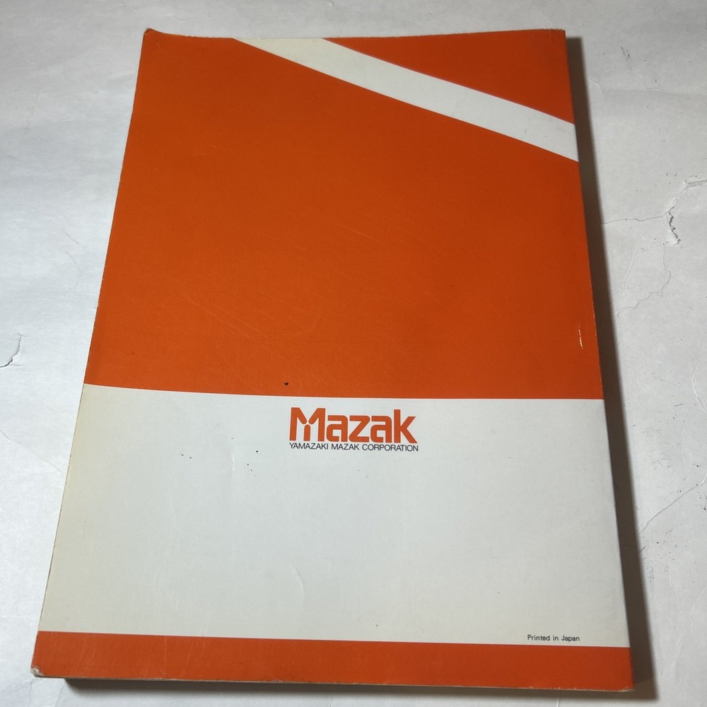 Mazak Programming Manual for Mazatrol M Plus (EIA/ISO Programming)H733PB0013E