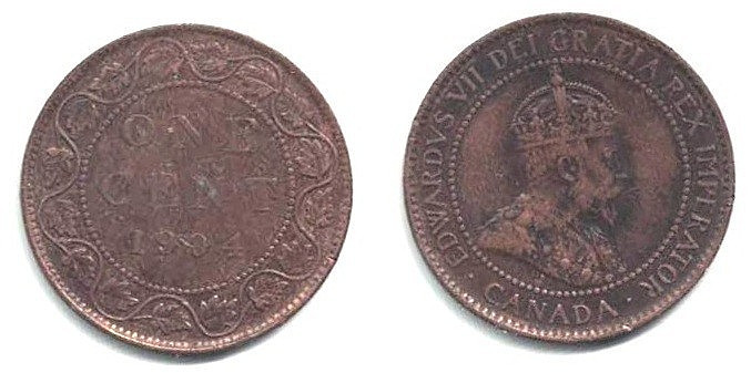 🍁 Canada 1904 Large Cent -- A Nice-looking Problem Free Lightly Circulated Coin