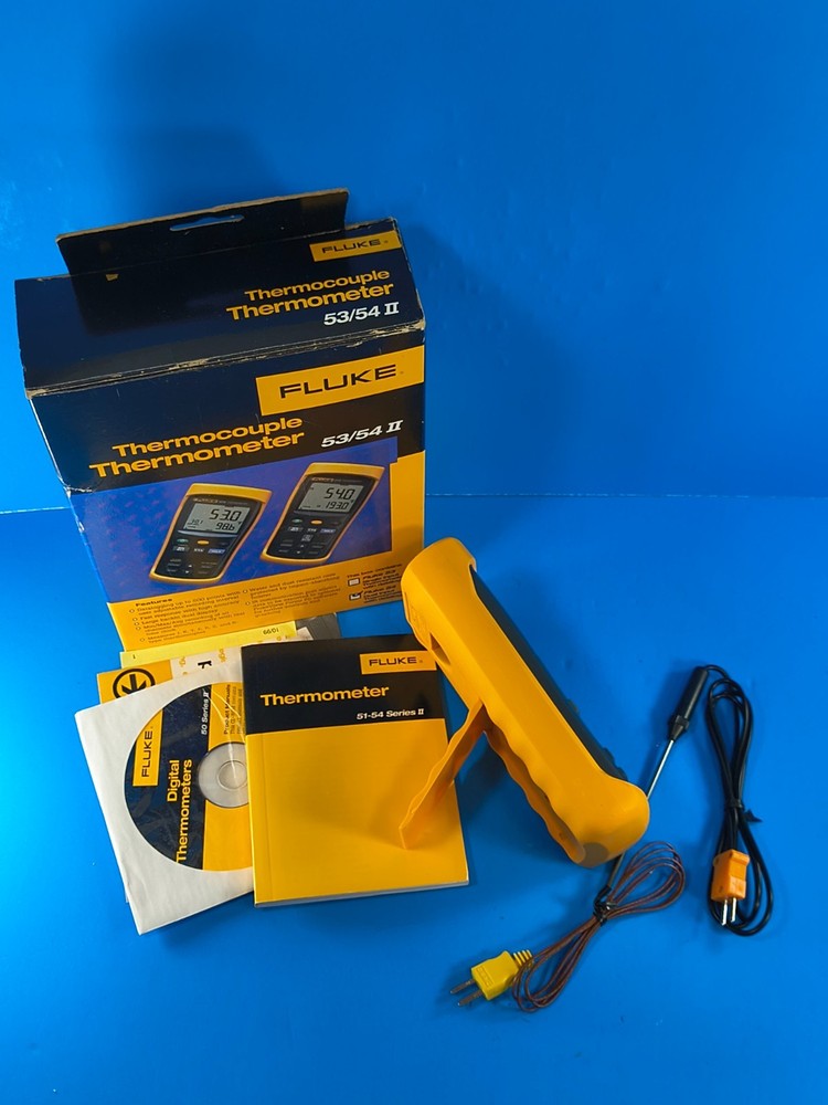 Fluke 54 II B Thermometer, Excellent, Screen Protector, Original Box