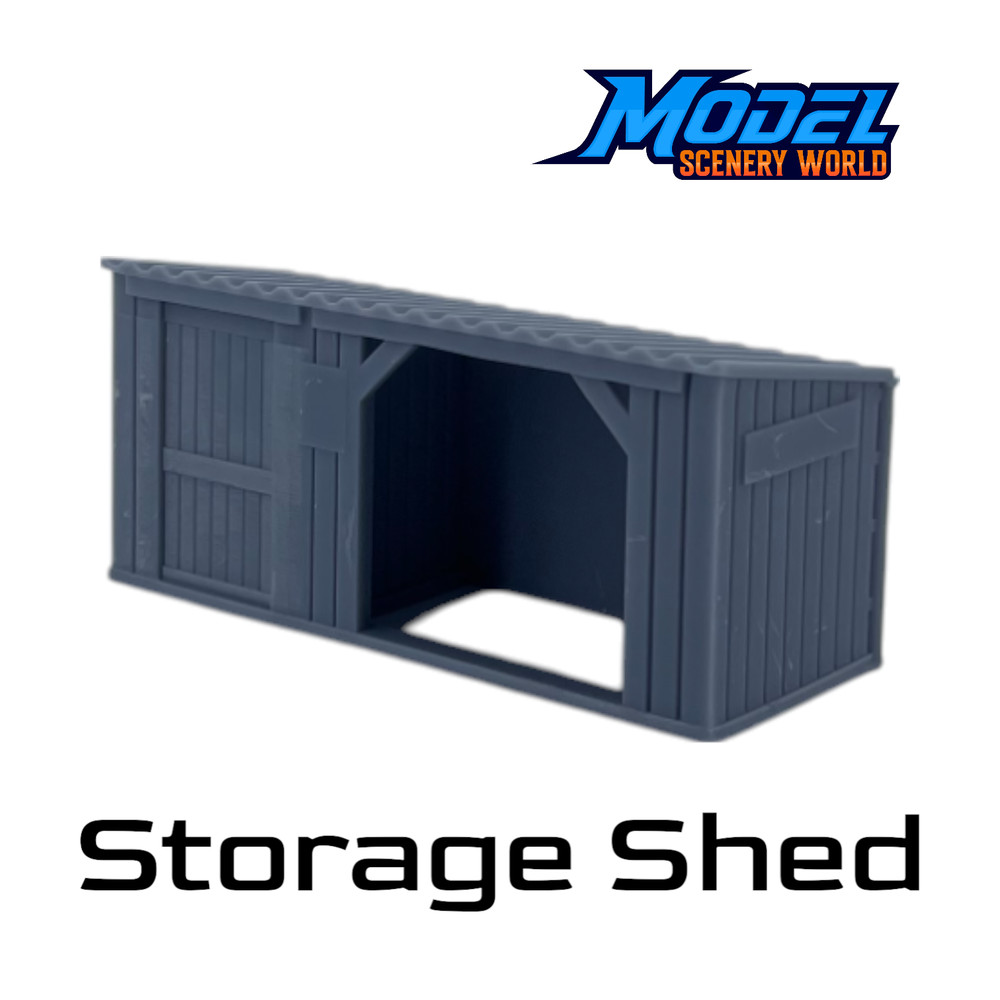 Storage Shed - O Scale 1:48 - Gray