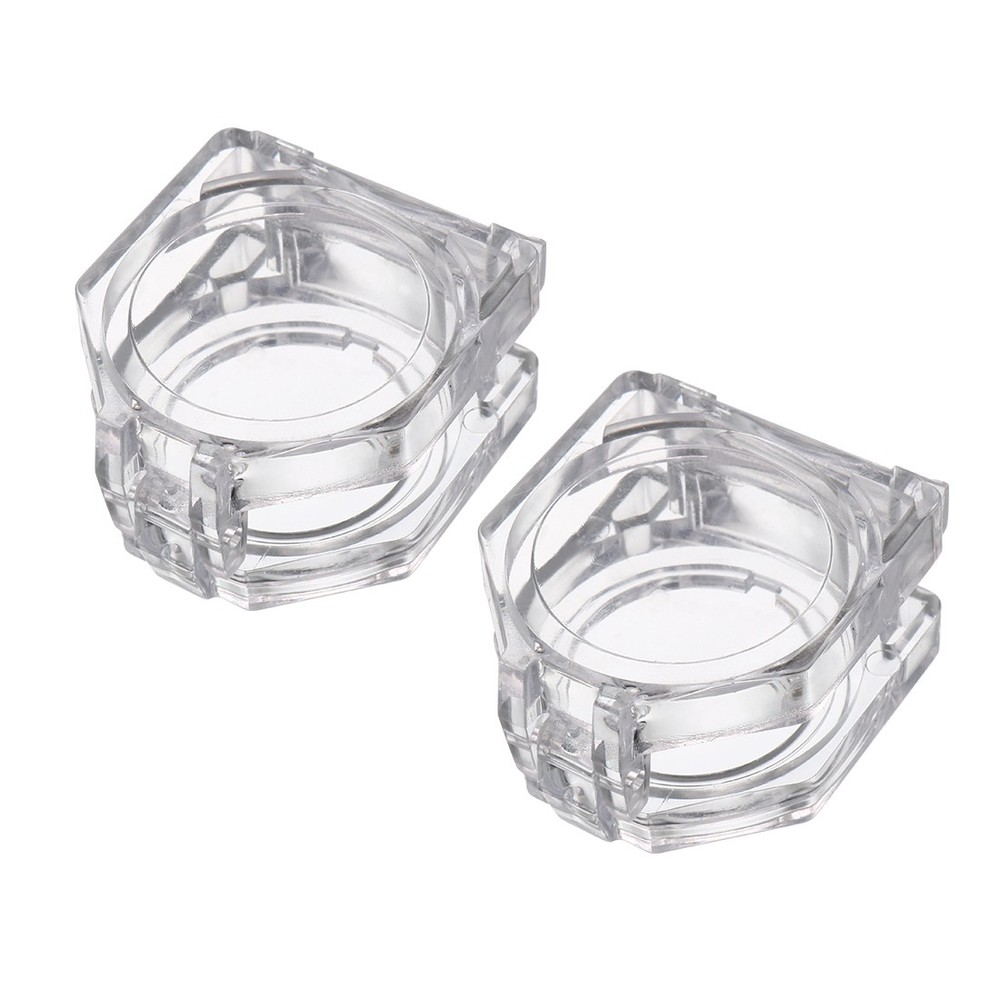 2pcs Transparent Plastic Switch Case Protector for 22mm Dia Push Button Switch