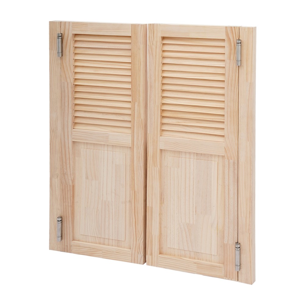 Partition Door - Swing Solid Pine Wood for Stylish Space Utilization